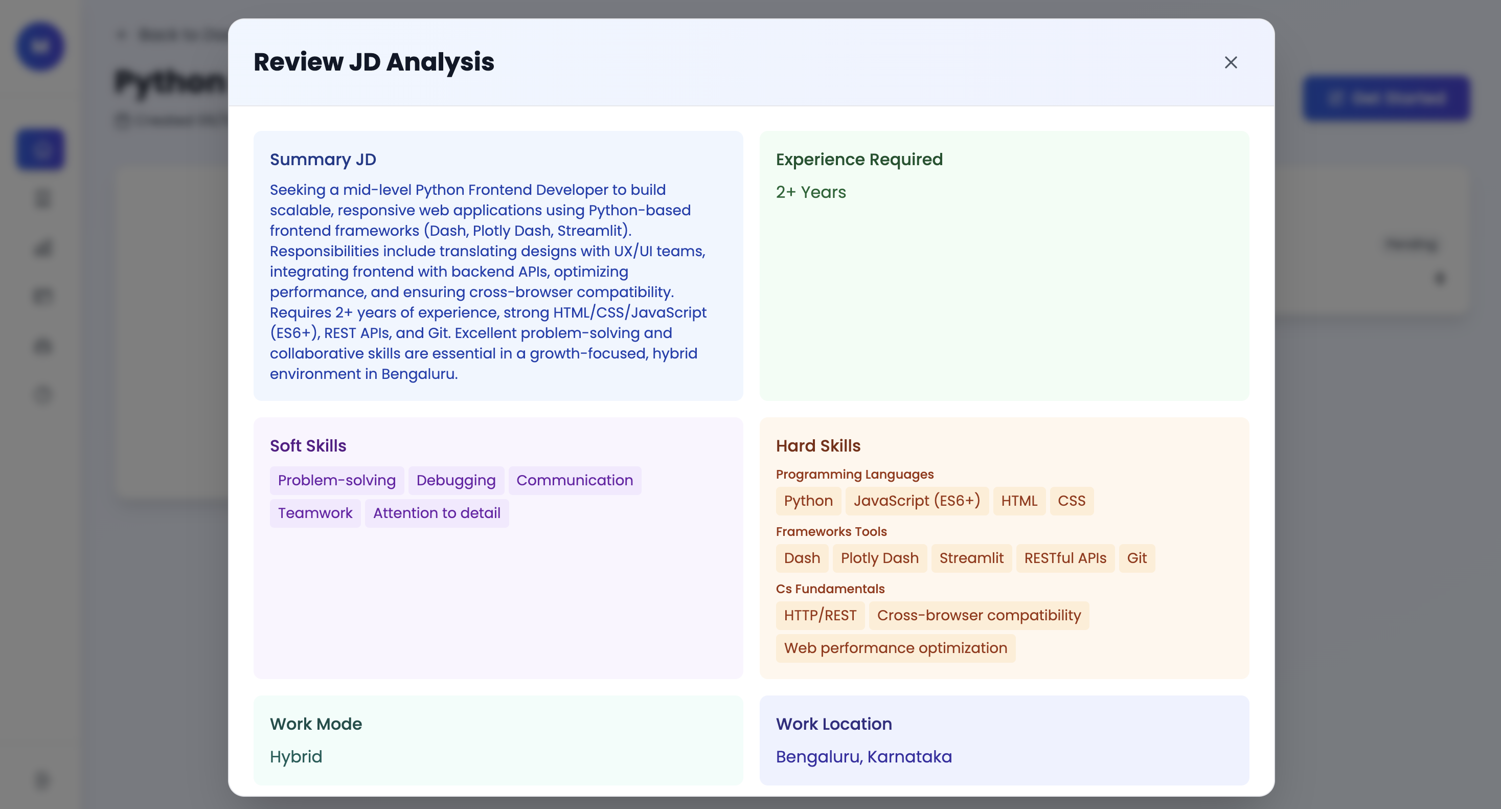 Extracting Job Requirement